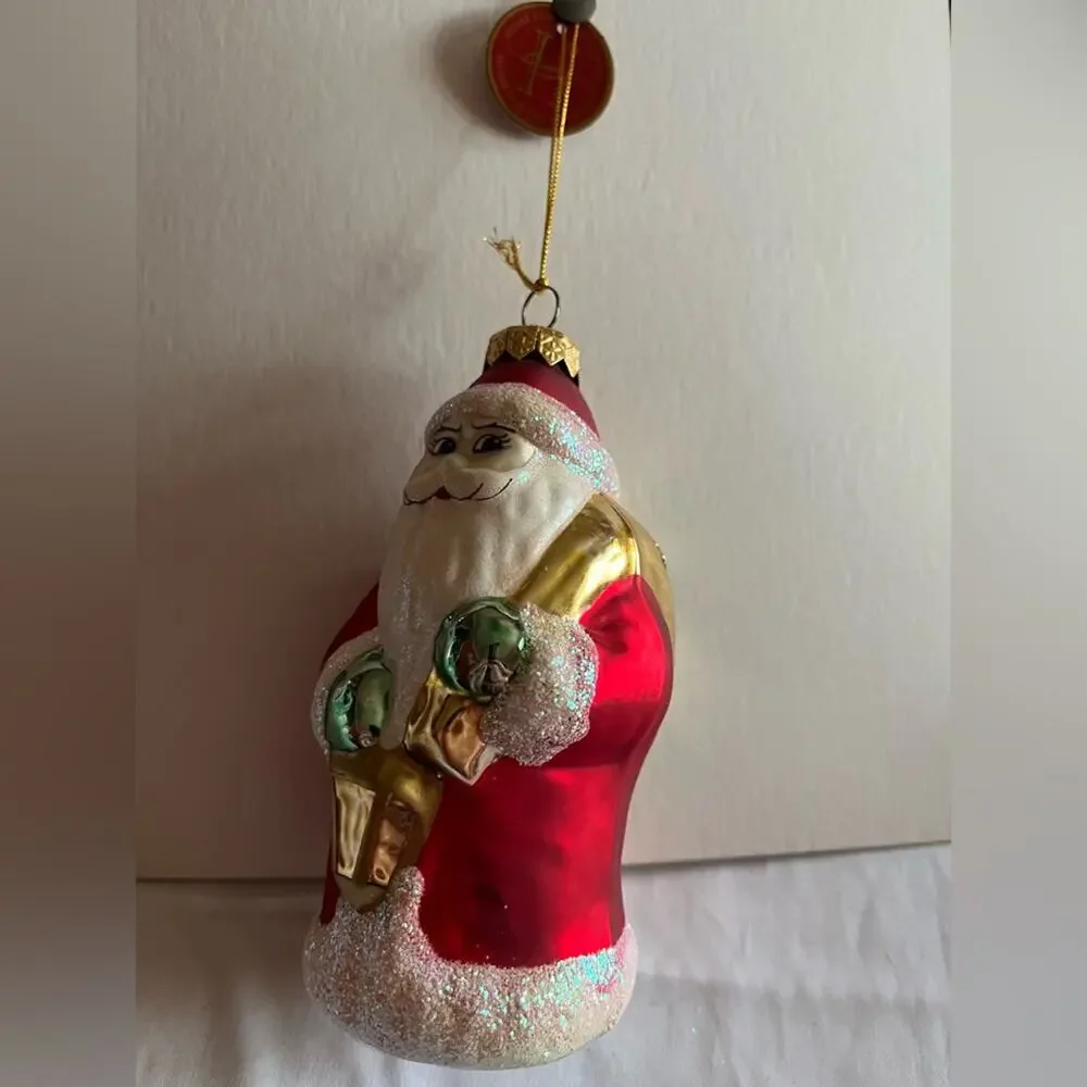 Polish Glass Vintage Christmas Ornaments - Set of 8